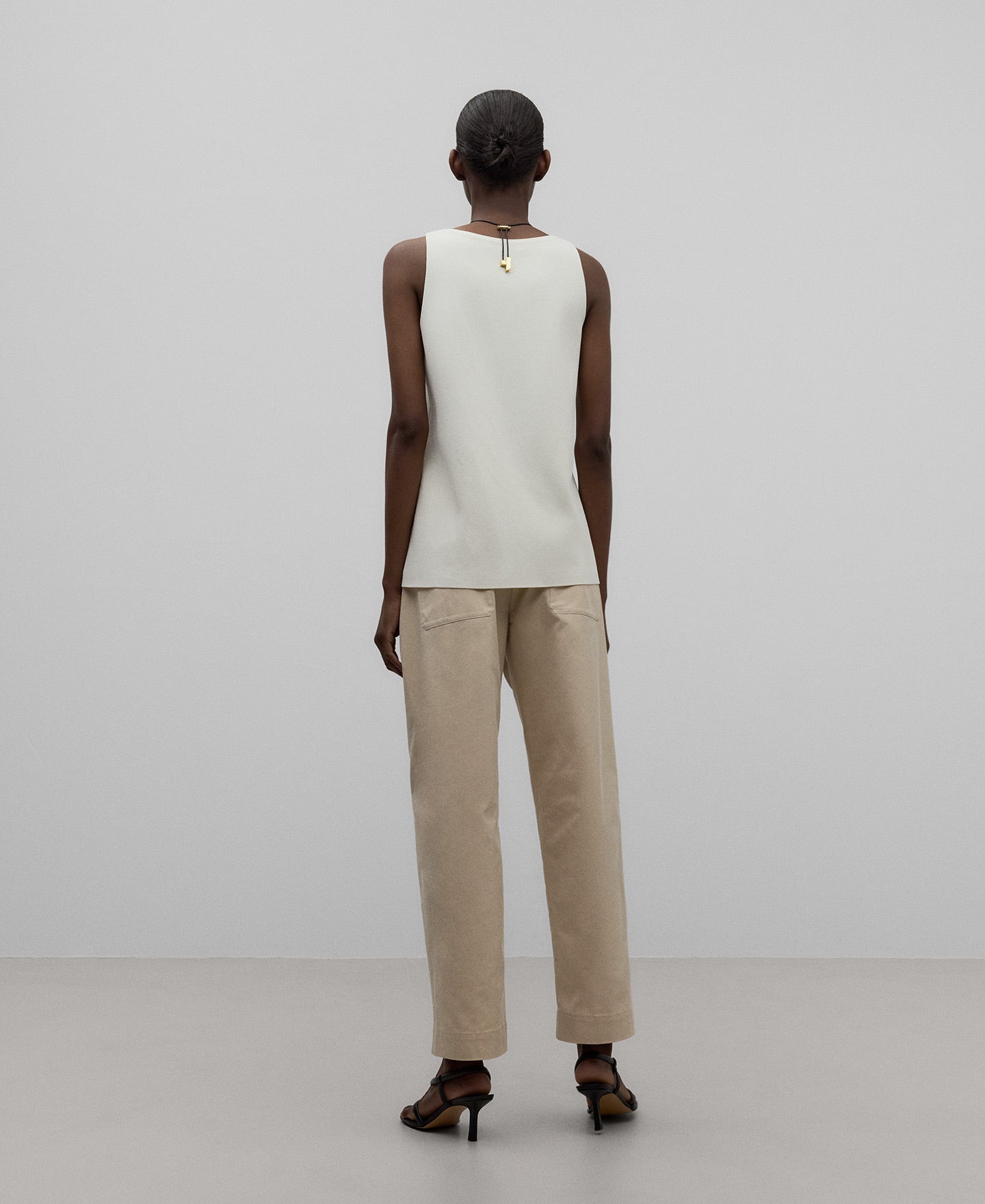 Natural TENCEL™ lyocell trousers woman in natural