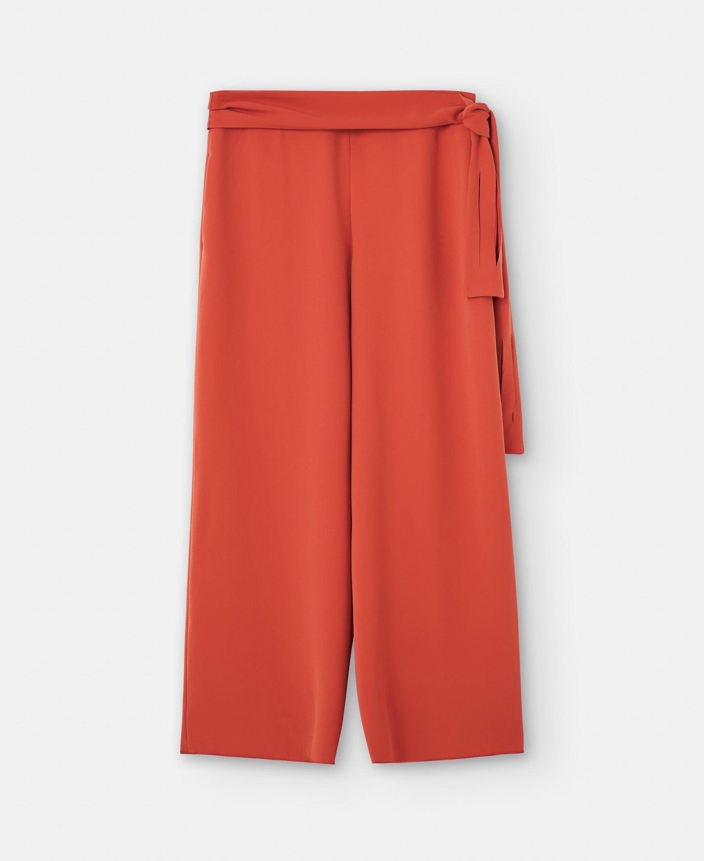 Orange Palazzo Trousers In Recycled Polyester