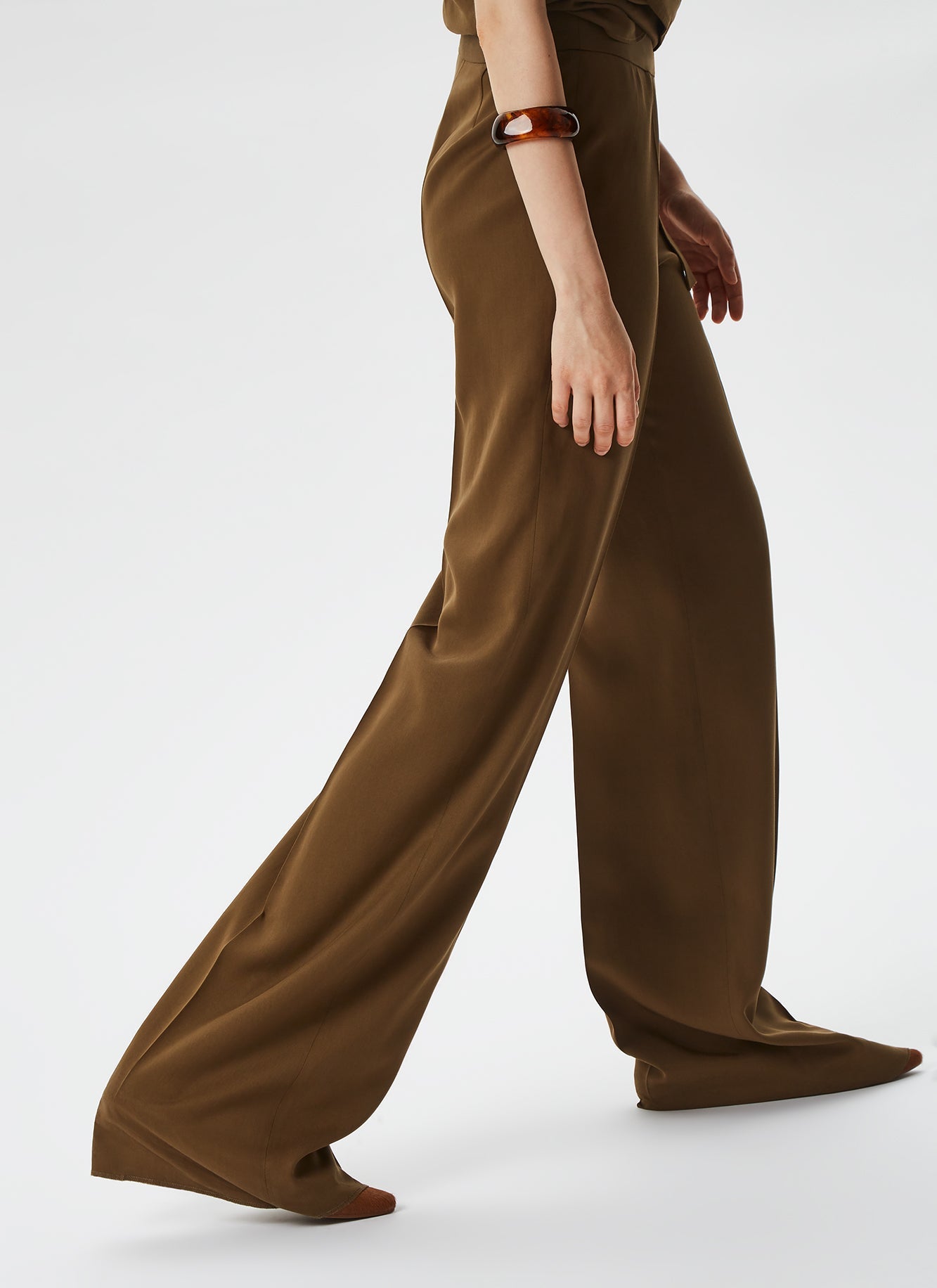 Green Lyocell Iria Trousers