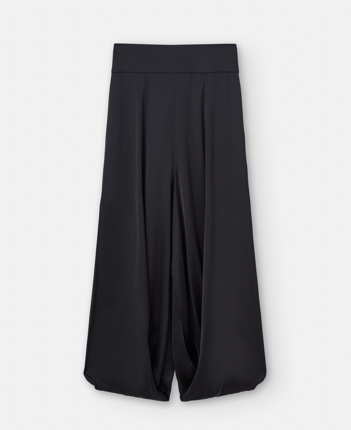 Black Fluid Viscose Trousers