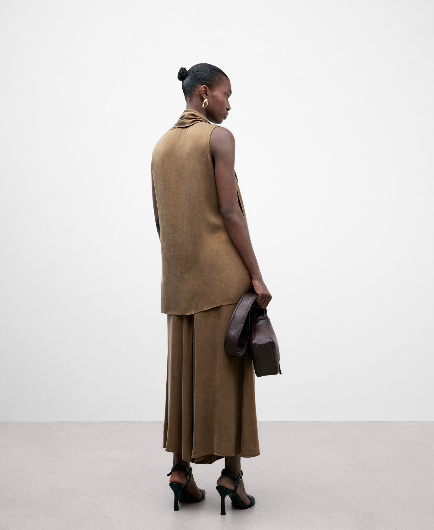Brown Palazzo Trousers