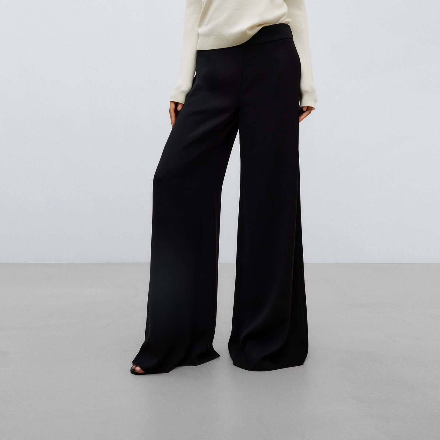 Black Wide Leg Trousers
