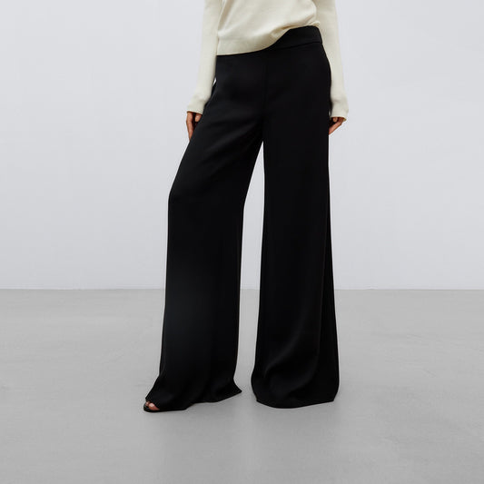 Black Wide Leg Trousers