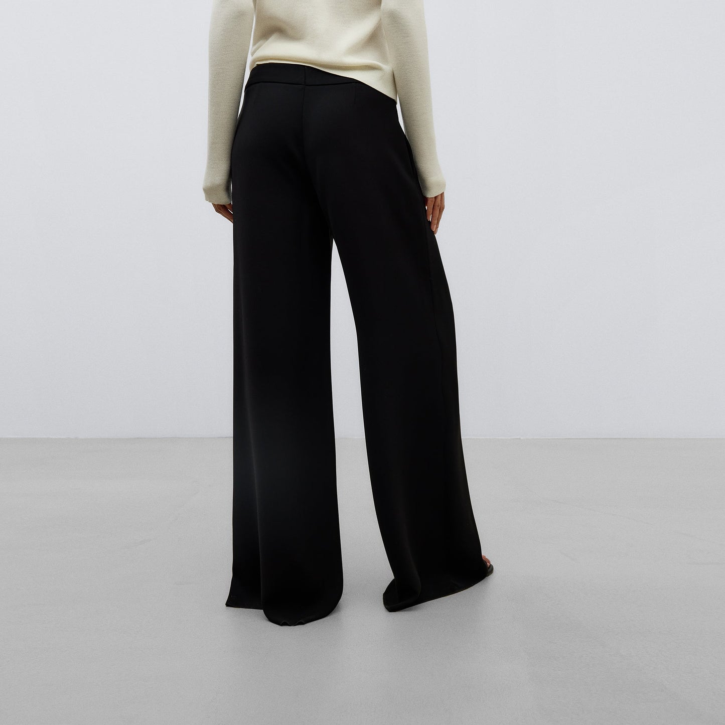 Black Wide Leg Trousers