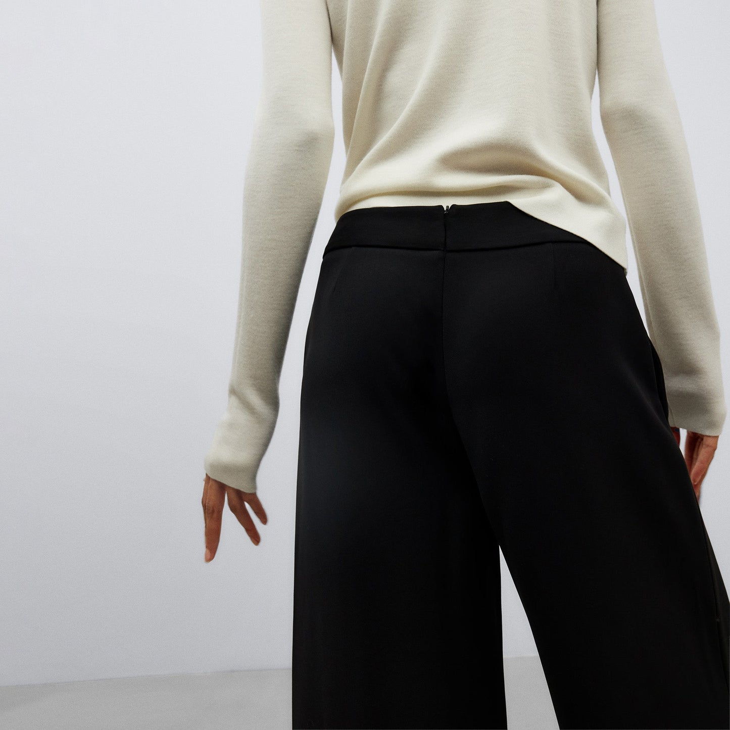 Black Wide Leg Trousers