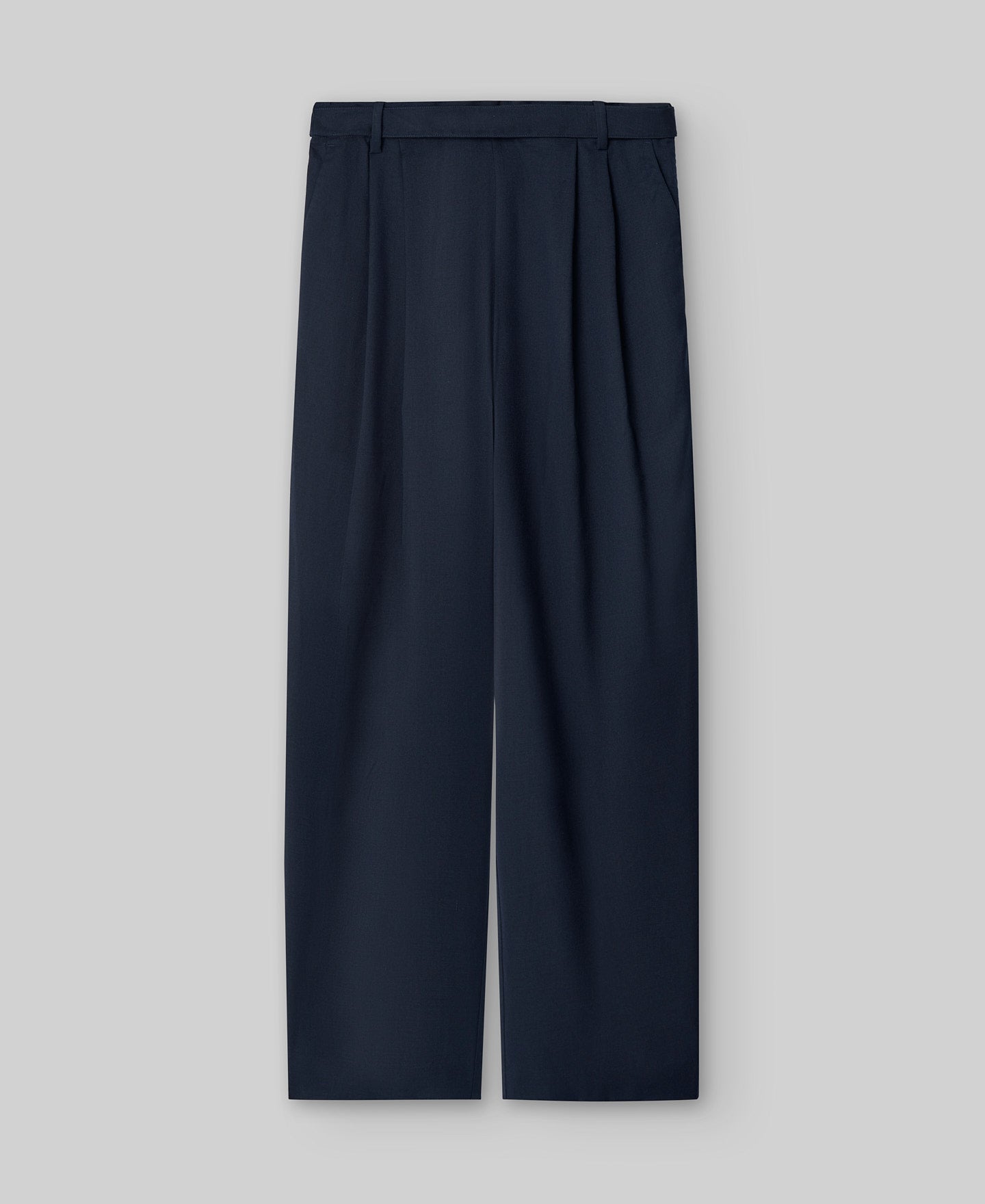 Navy blue tailored trousers woman in navy blue/black