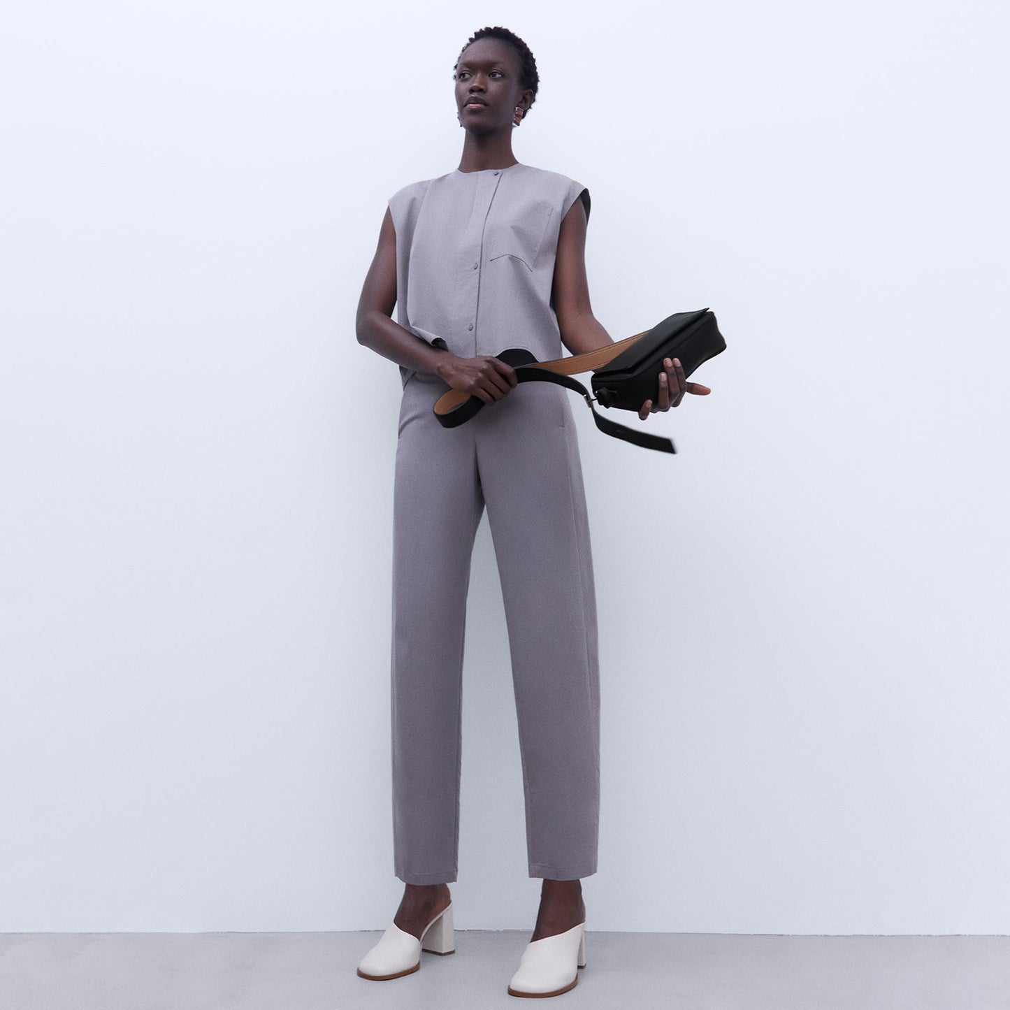 Charcoal Carrot Fit Pants