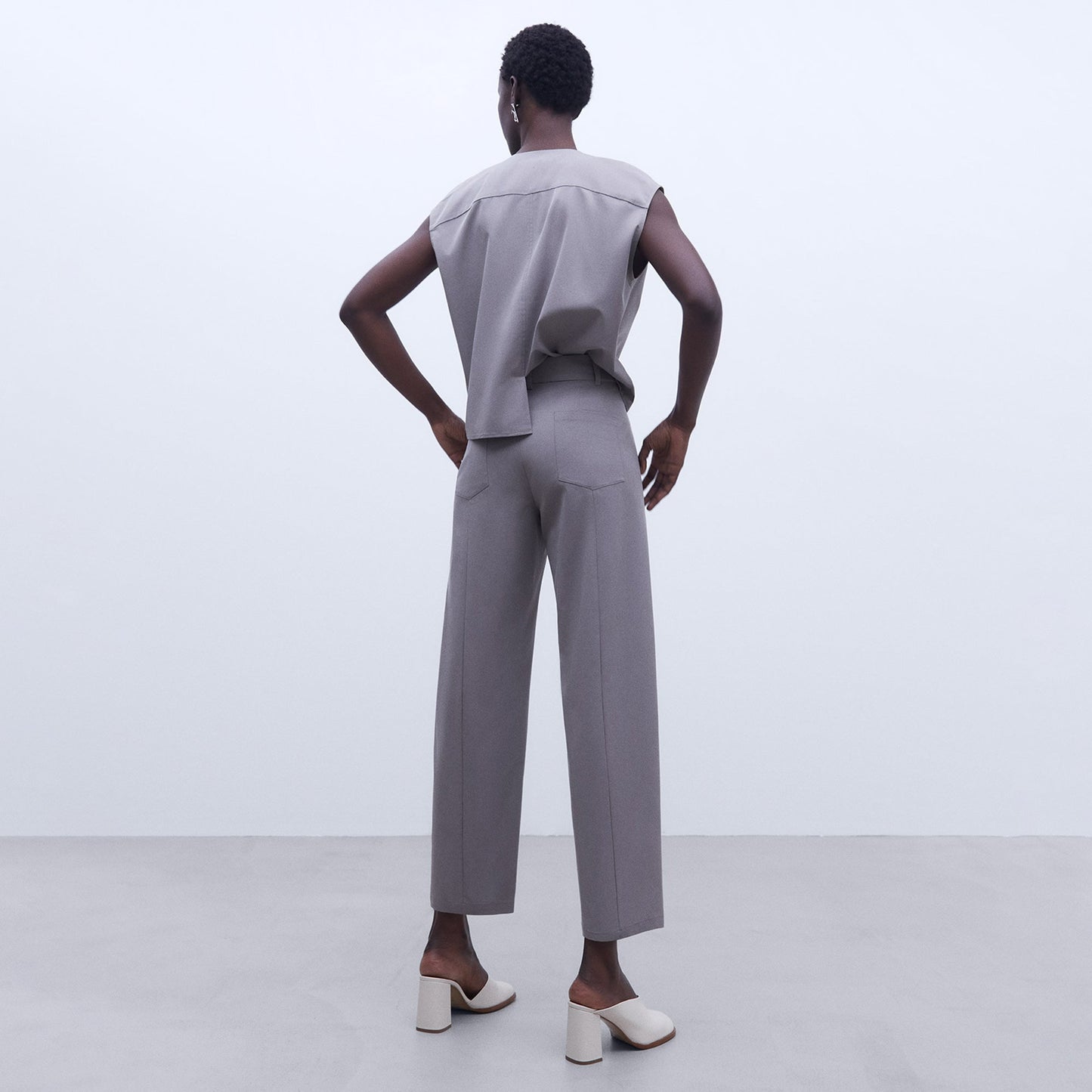 Charcoal Carrot Fit Pants