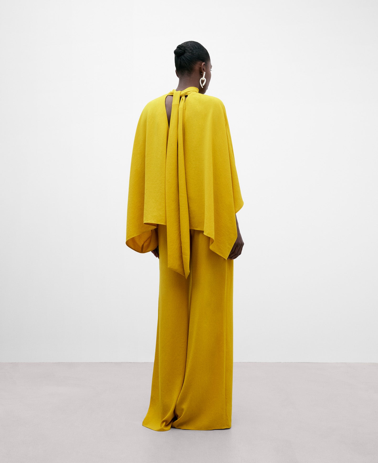 Mustard Palazzo Trousers For Women