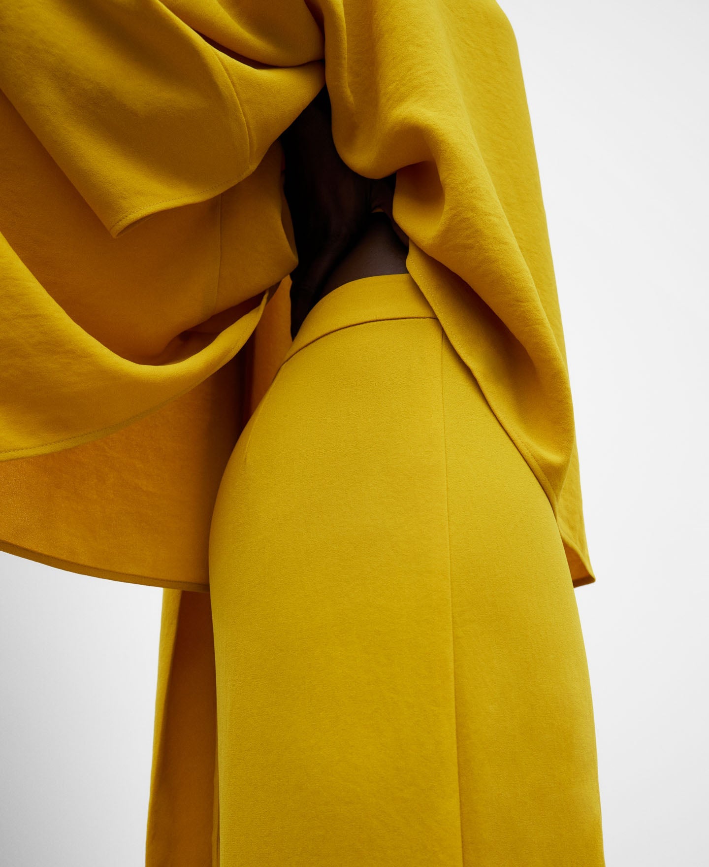 Mustard Palazzo Trousers For Women