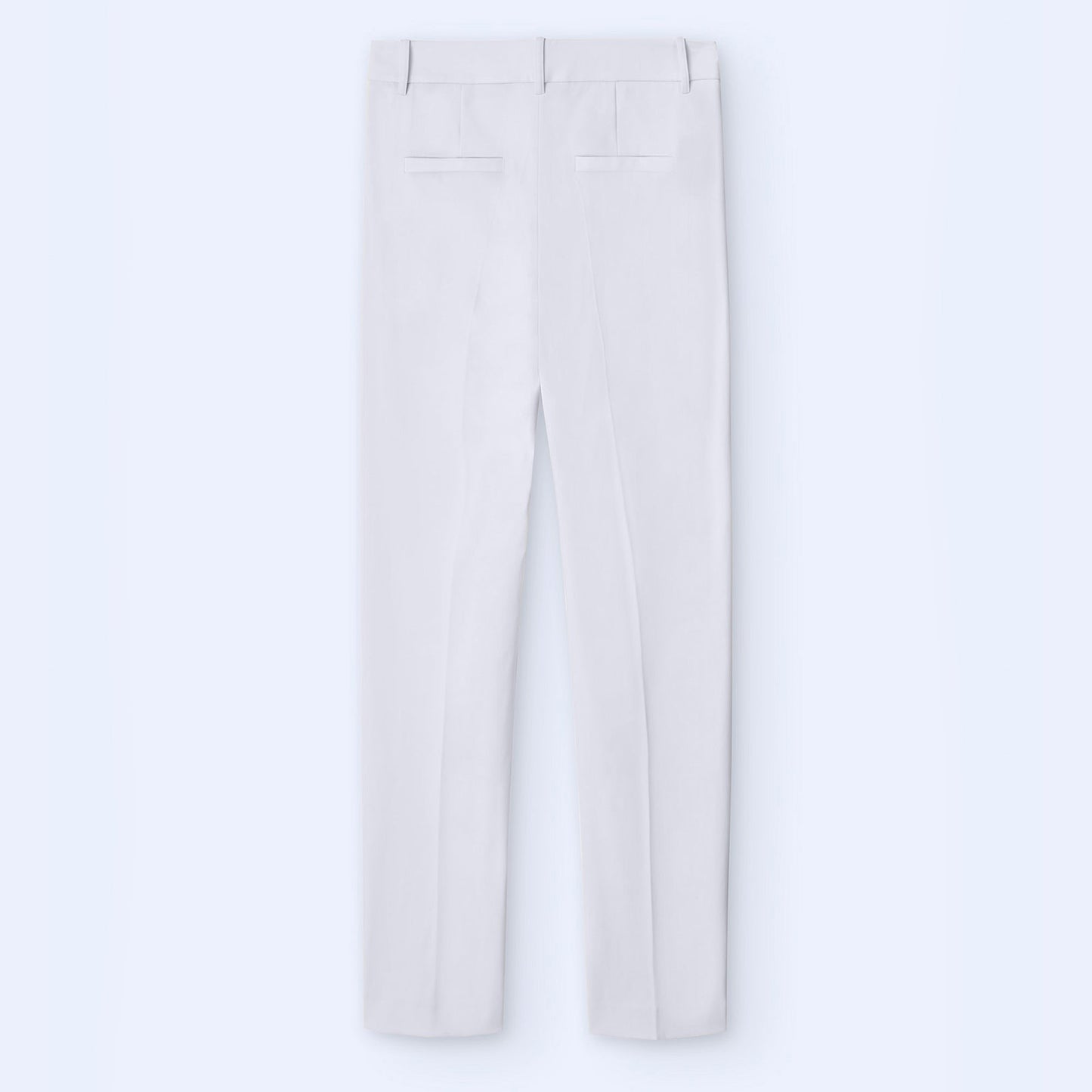 Light Beige Straight Fit Trousers