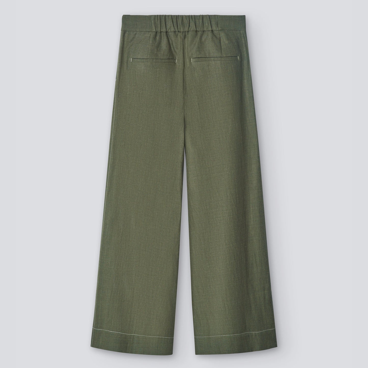 Green/Grey Straight Fit Trousers