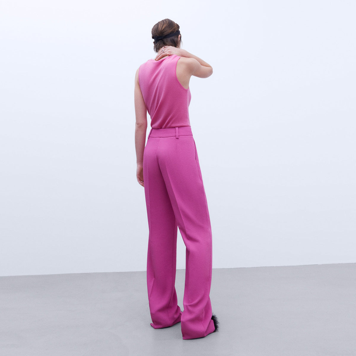 Pink Dart trousers