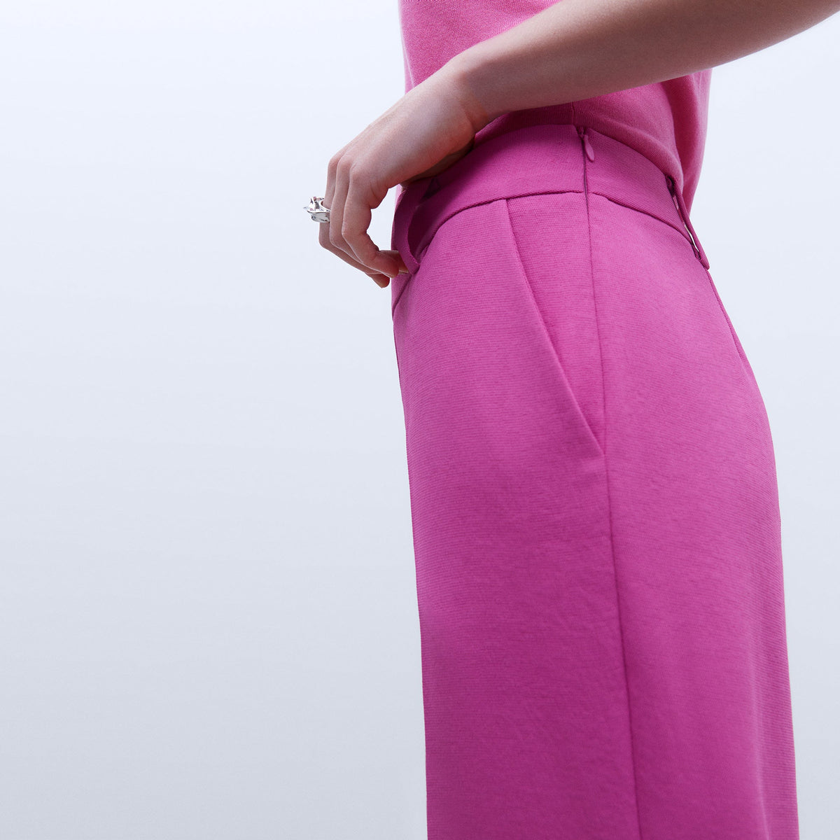 Pink Dart trousers