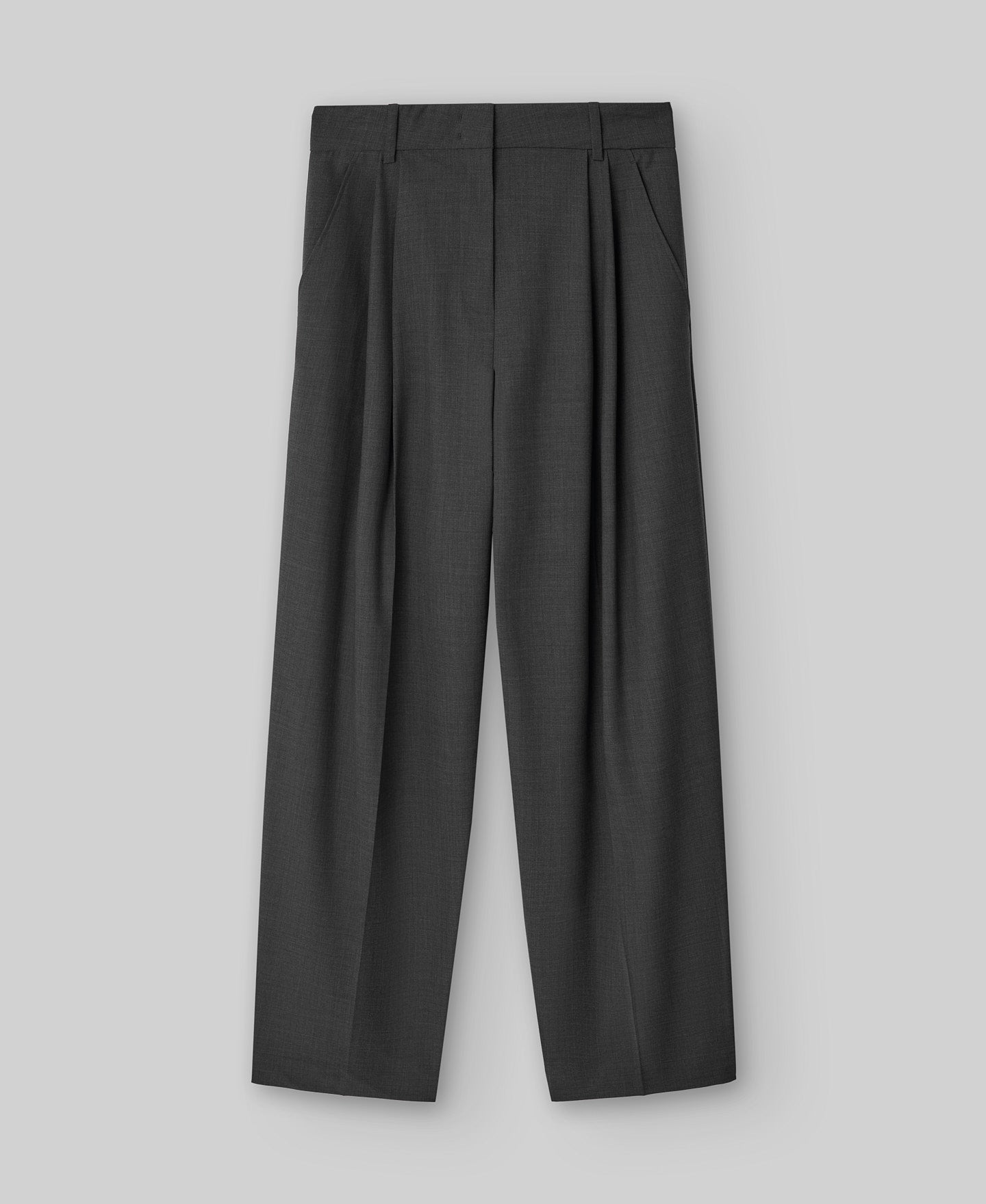 Tailored trousers woman in charcoal grey