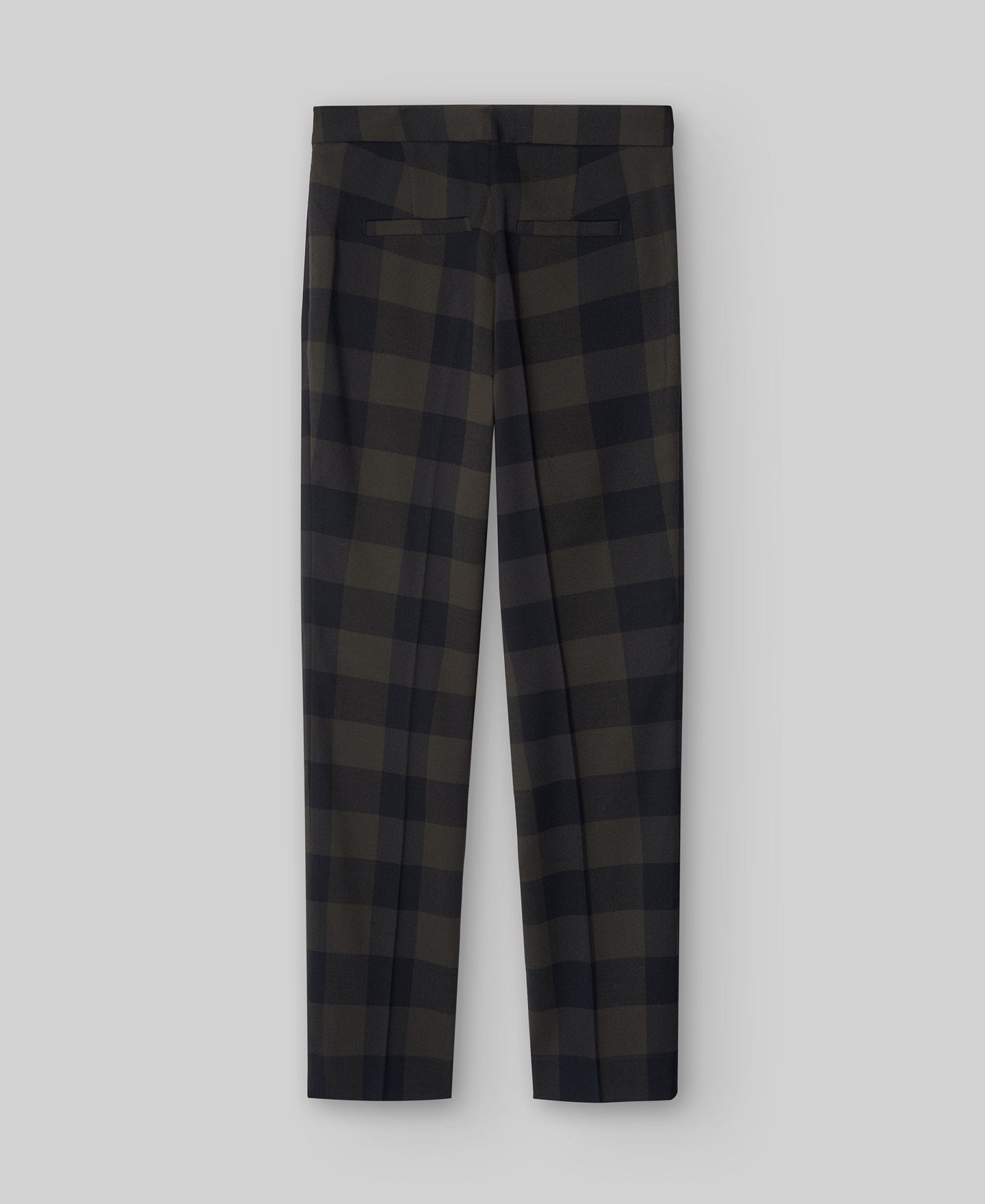 Checkered trousers woman in brown check