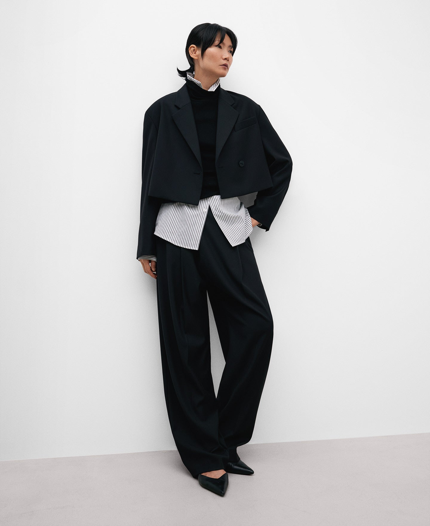 Wide Leg Straight Trousers For Women