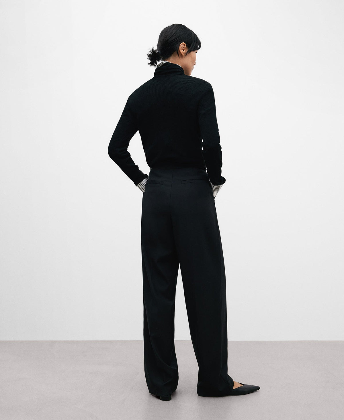 Wide Leg Straight Trousers For Women