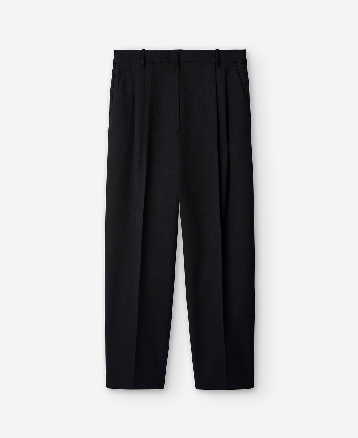Black Dart Carrot Trousers For Women