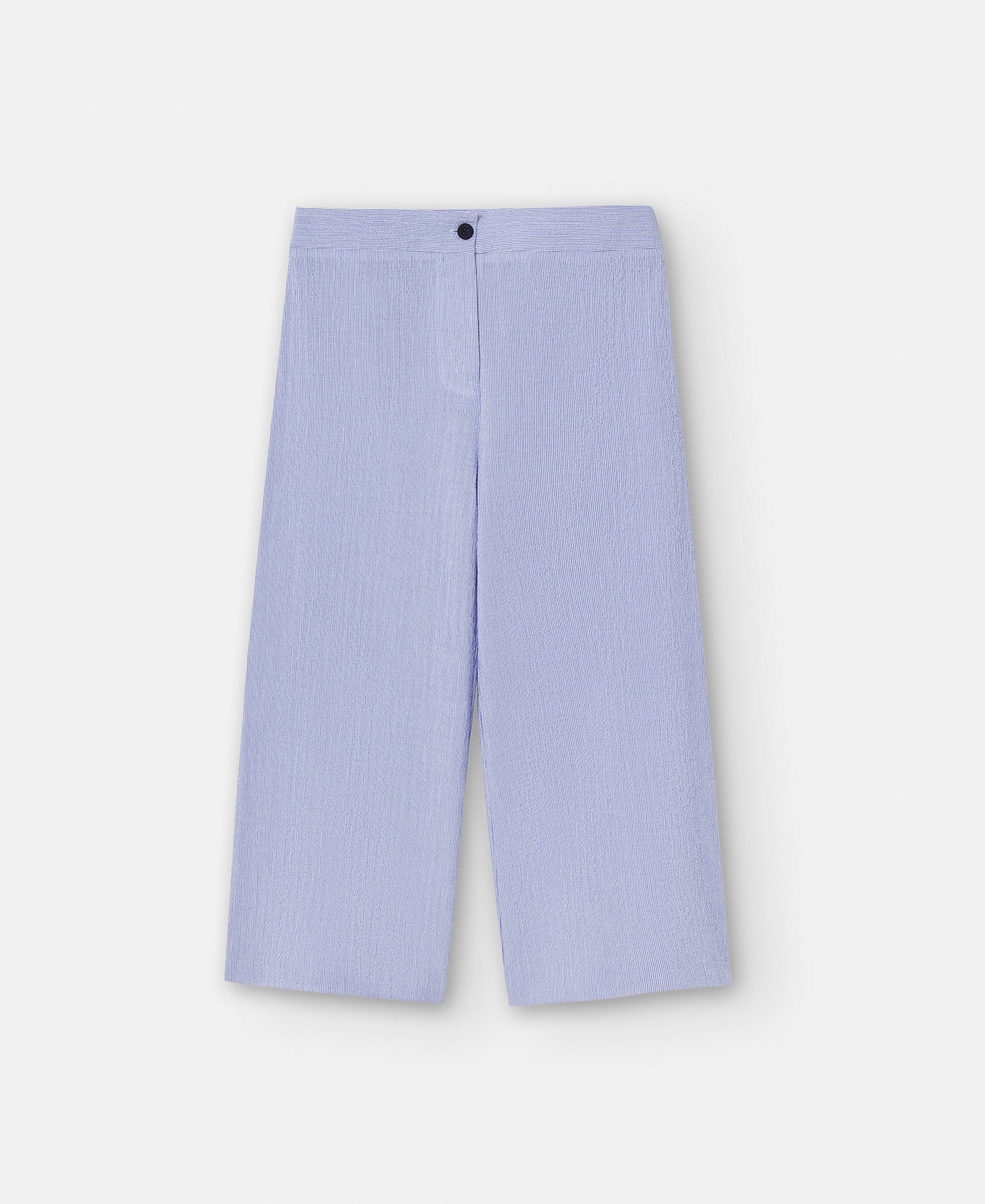White/Blue Stripe Responsible Cotton Culotte Trousers