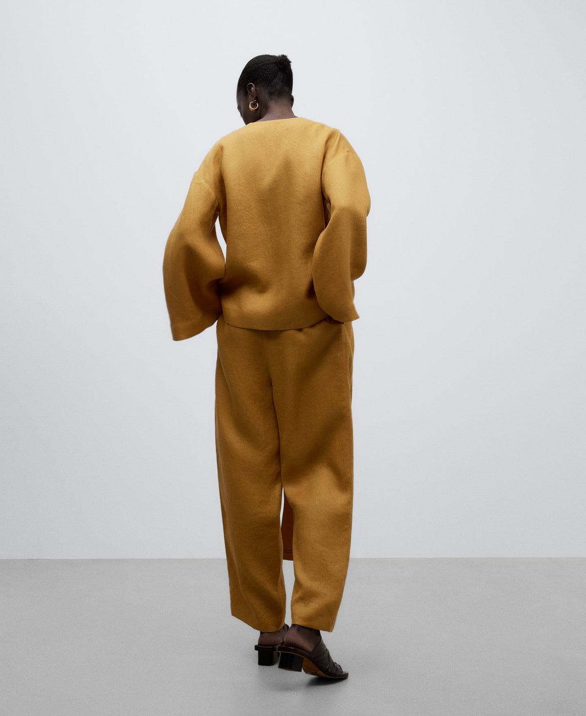 Yellow Turmeric Yellow Linen Trousers