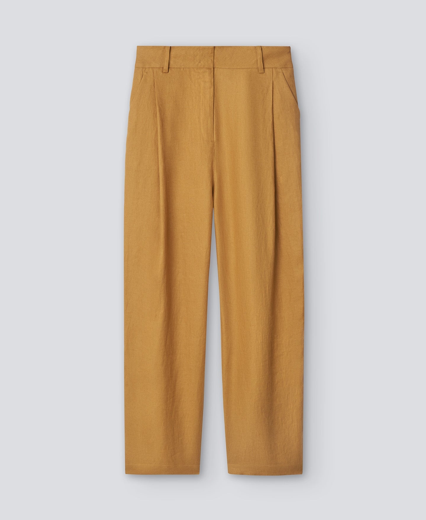 Yellow Turmeric Yellow Linen Trousers