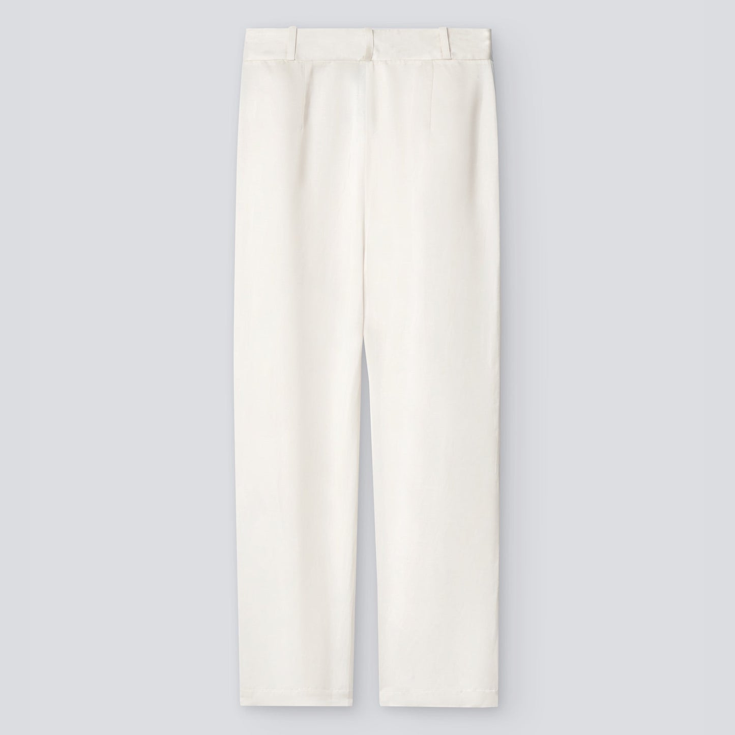 Ecru Straight Leg Tailored Trousers