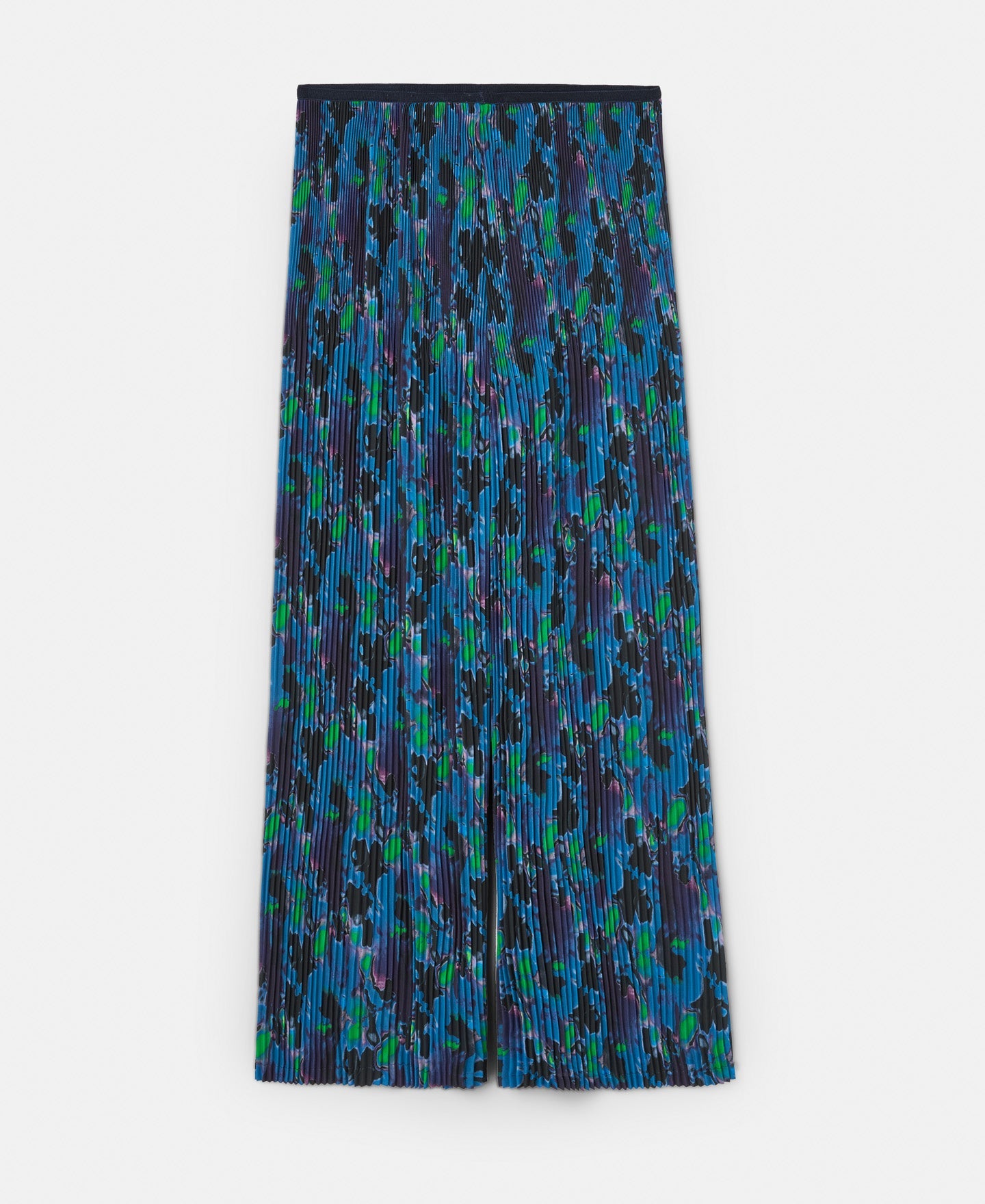 Blue Print Neon Printed Crinkle Trousers