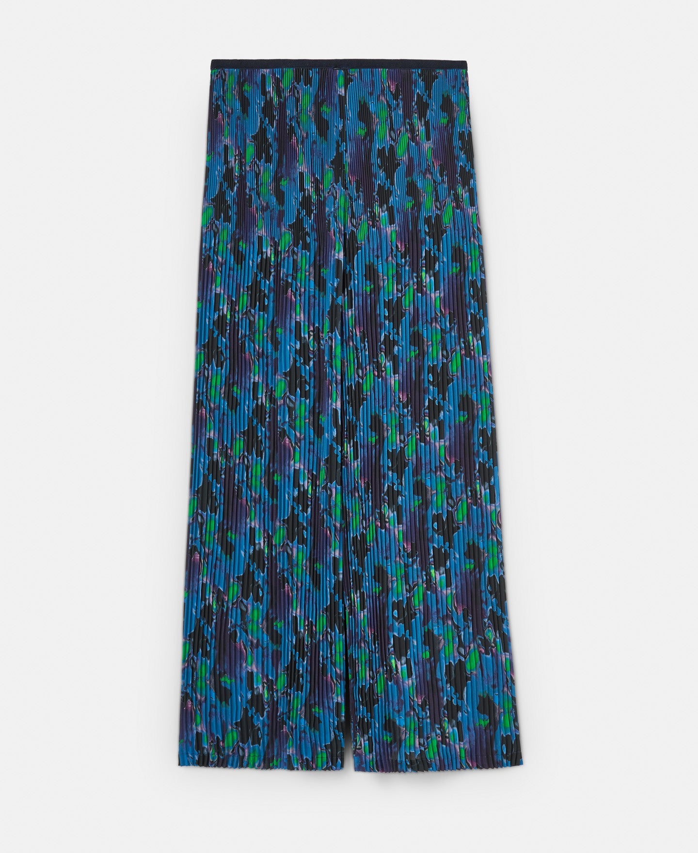 Blue Print Neon Printed Crinkle Trousers