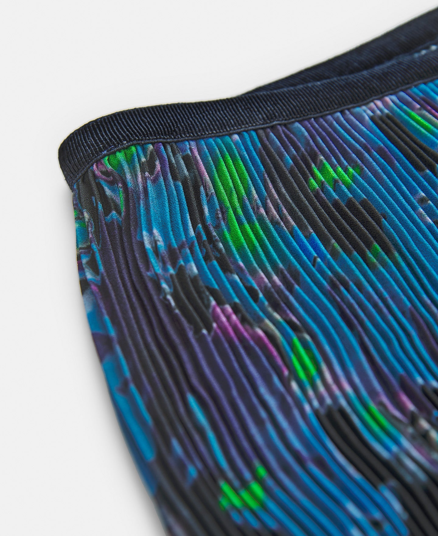 Blue Print Neon Printed Crinkle Trousers