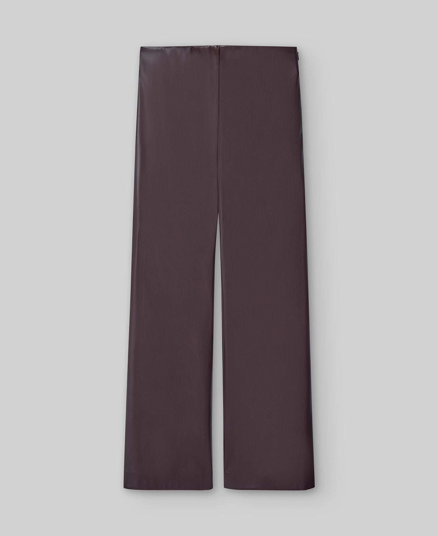 Ankle-length flare trousers woman in chocolate