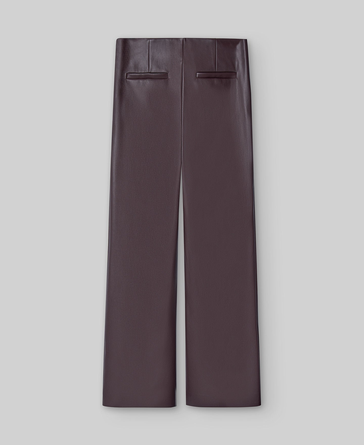 Ankle-length flare trousers woman in chocolate