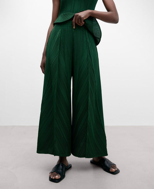 Pleated Palazzo Trousers