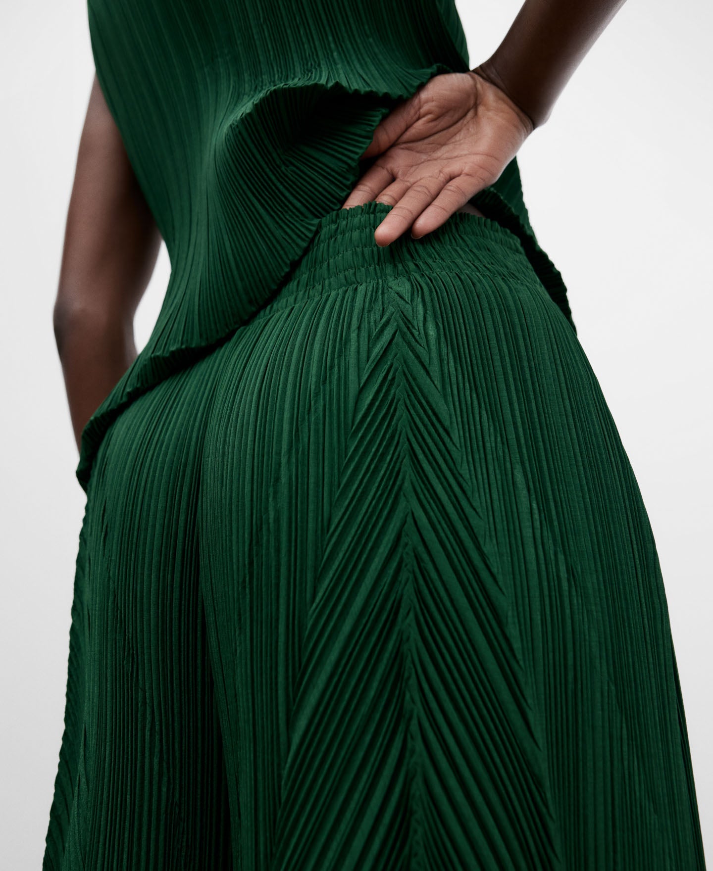 Pleated Palazzo Trousers