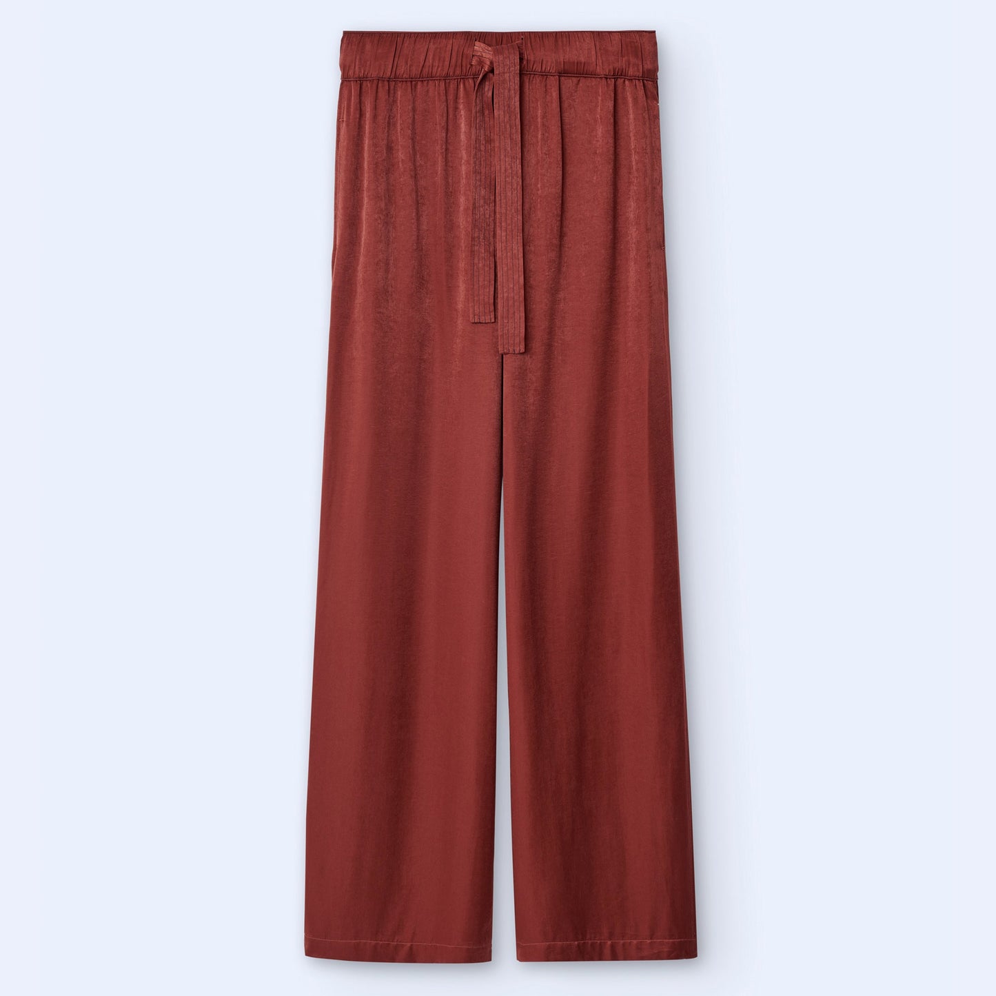 Brick Red Straight Trousers