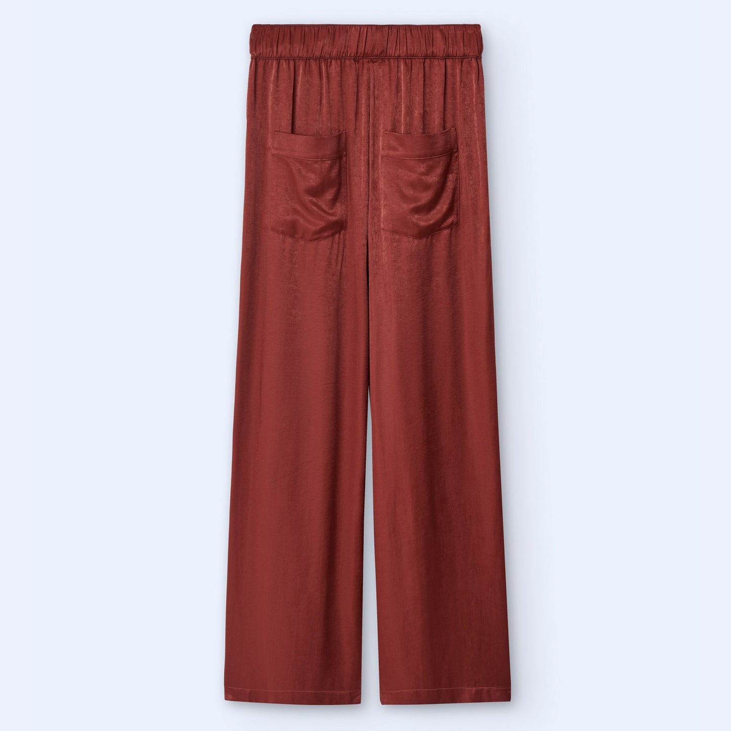 Brick Red Straight Trousers