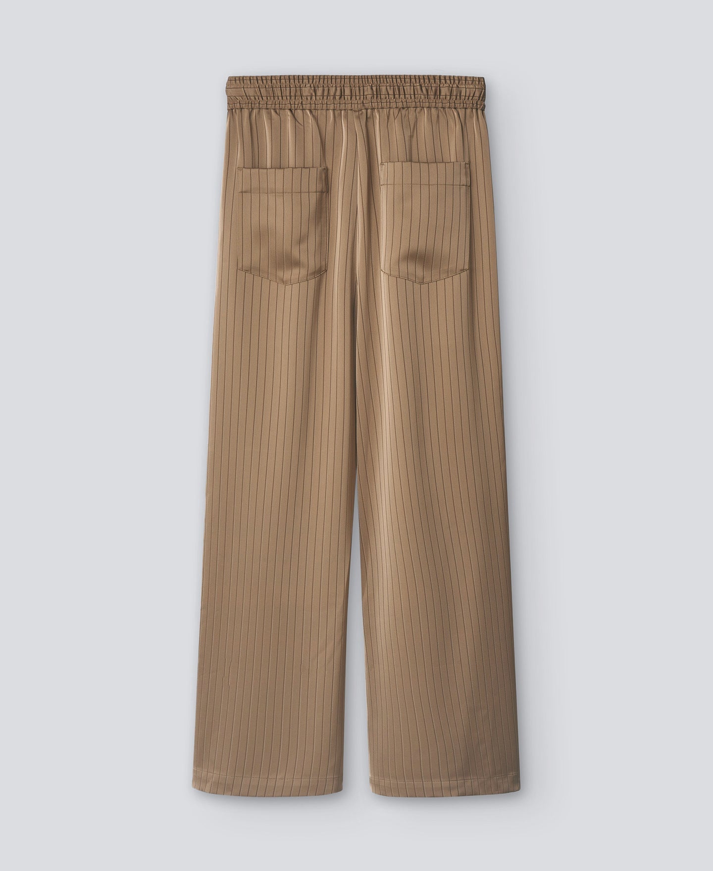 Taupe Browm Elasticated Waist Trousers