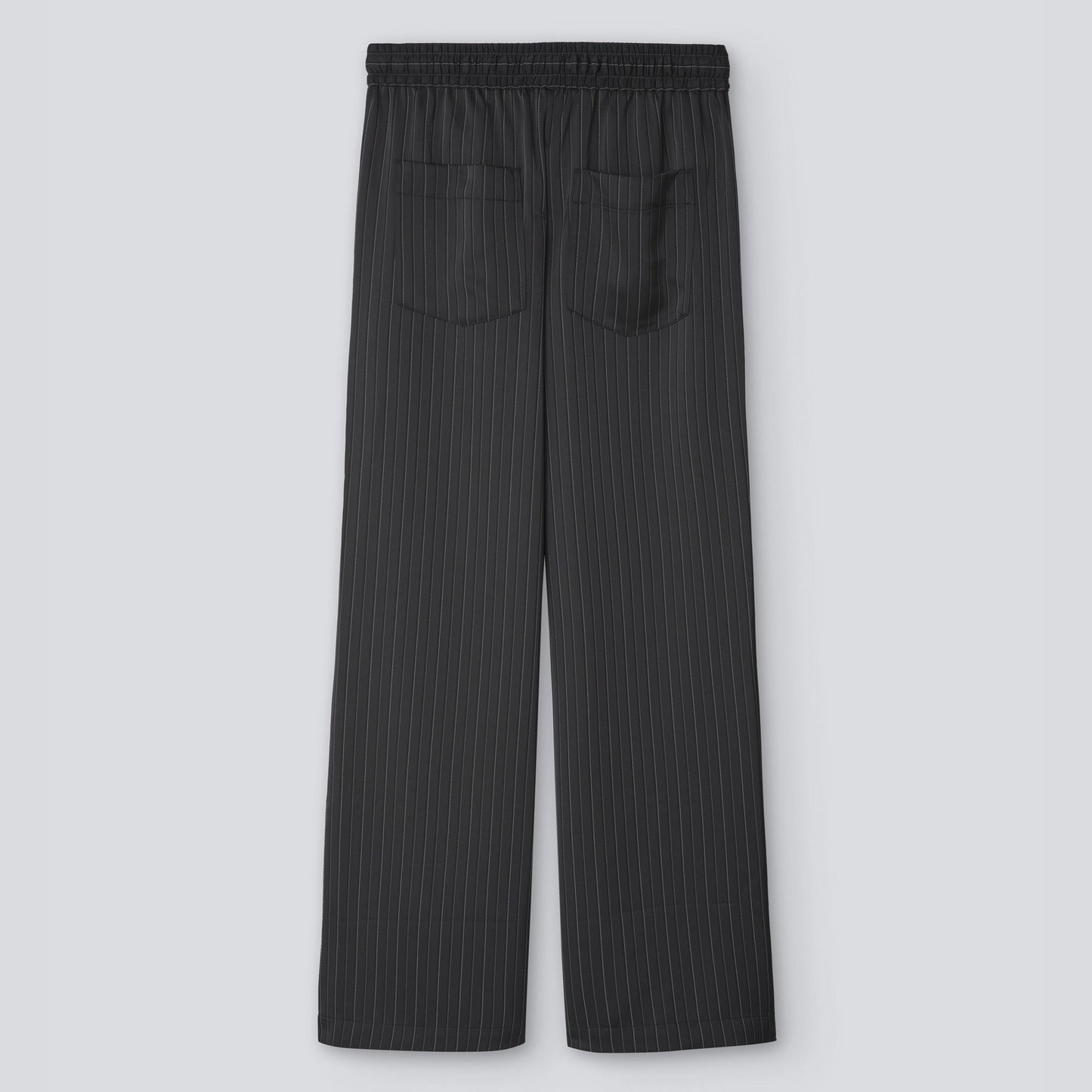 Black and Grey Elasticated Waist Trousers