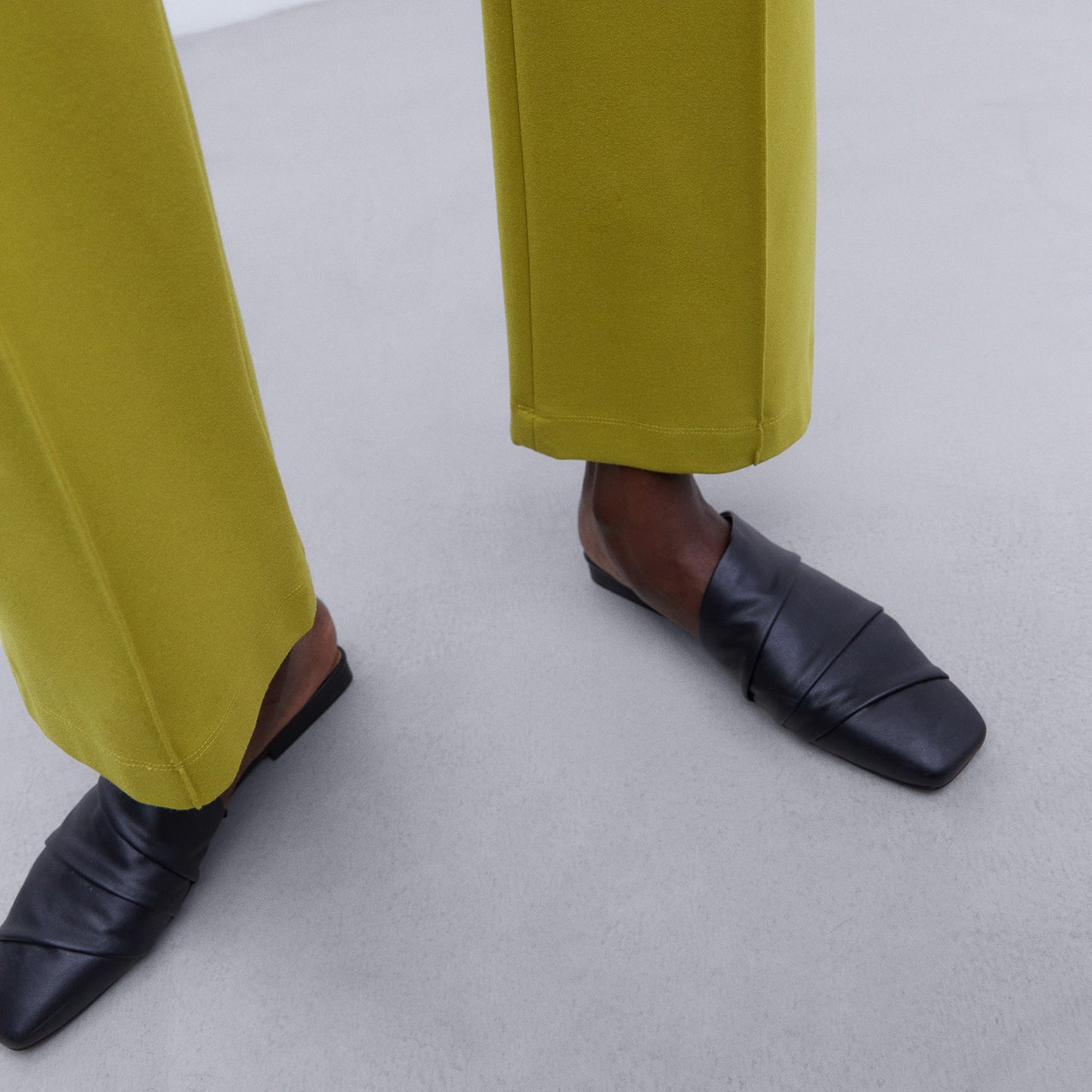 Pistachio Green Knit Trousers