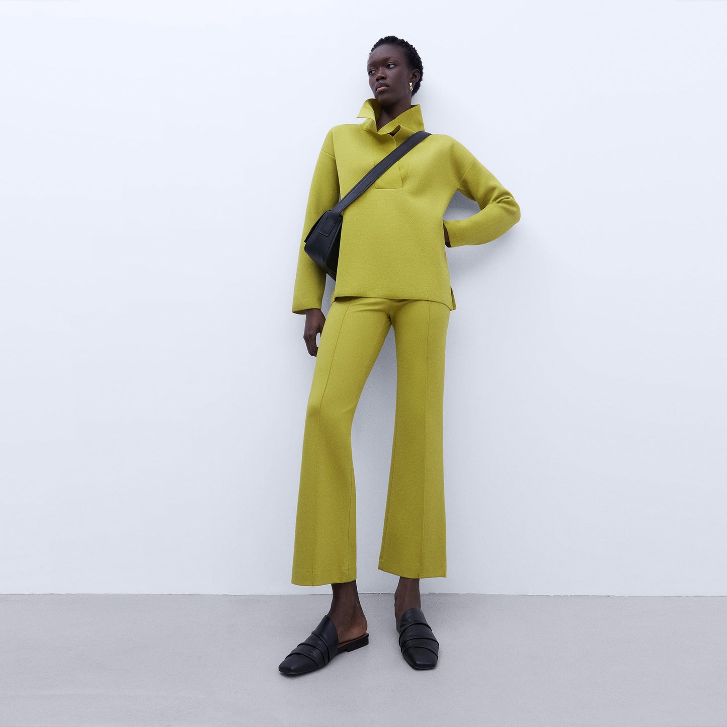 Pistachio Green Knit Trousers