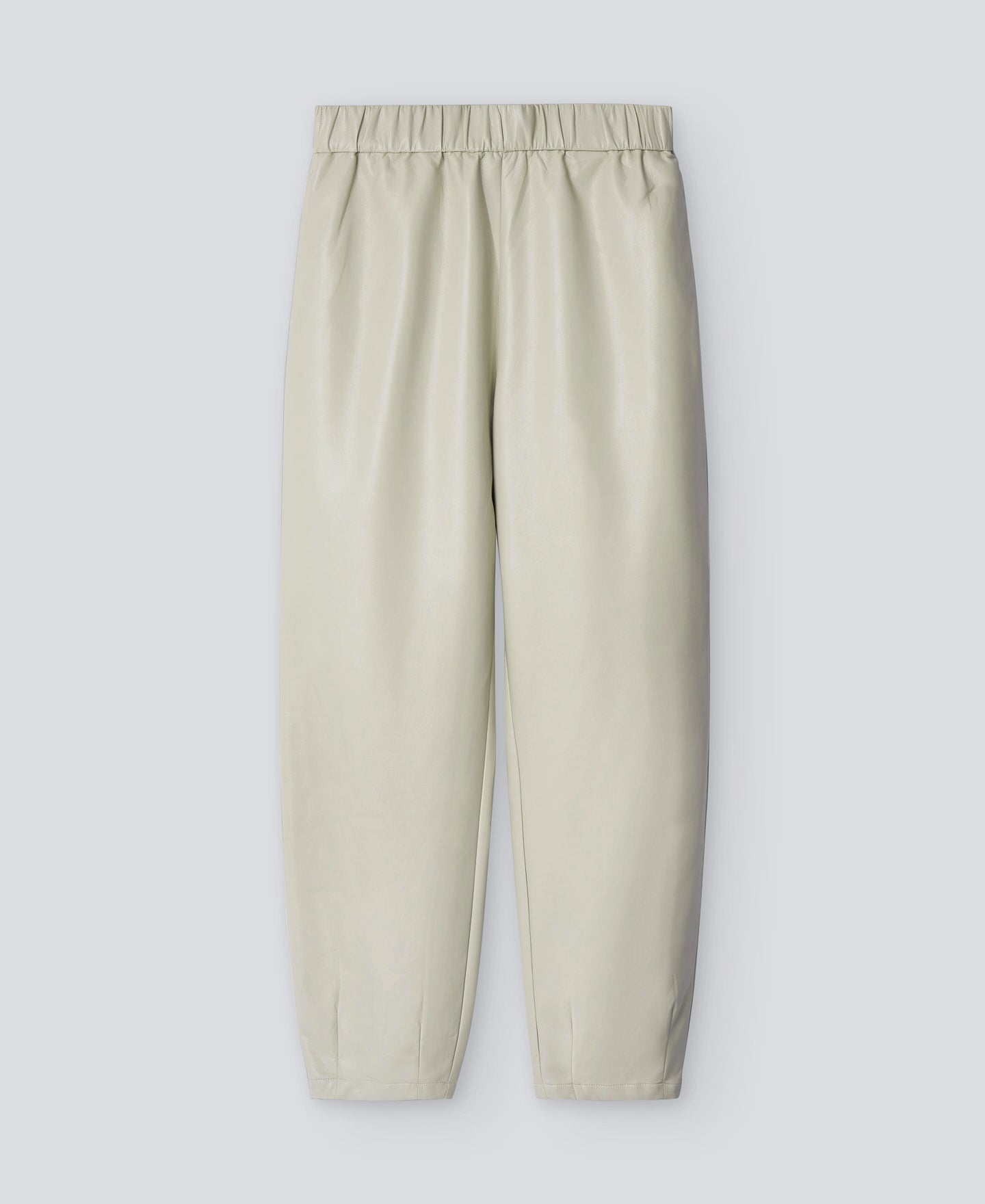 Taupe Beige Leather Non Leather Jogger