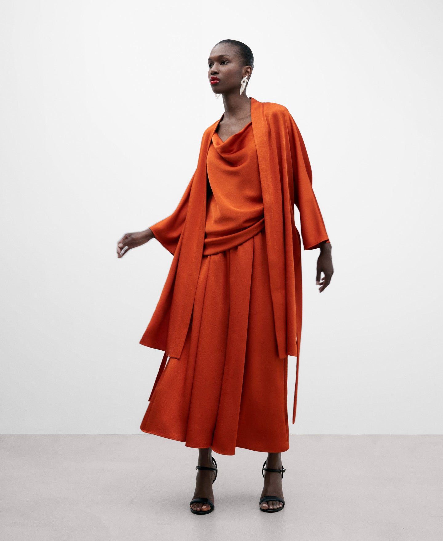 Dark Orange Long Trousers