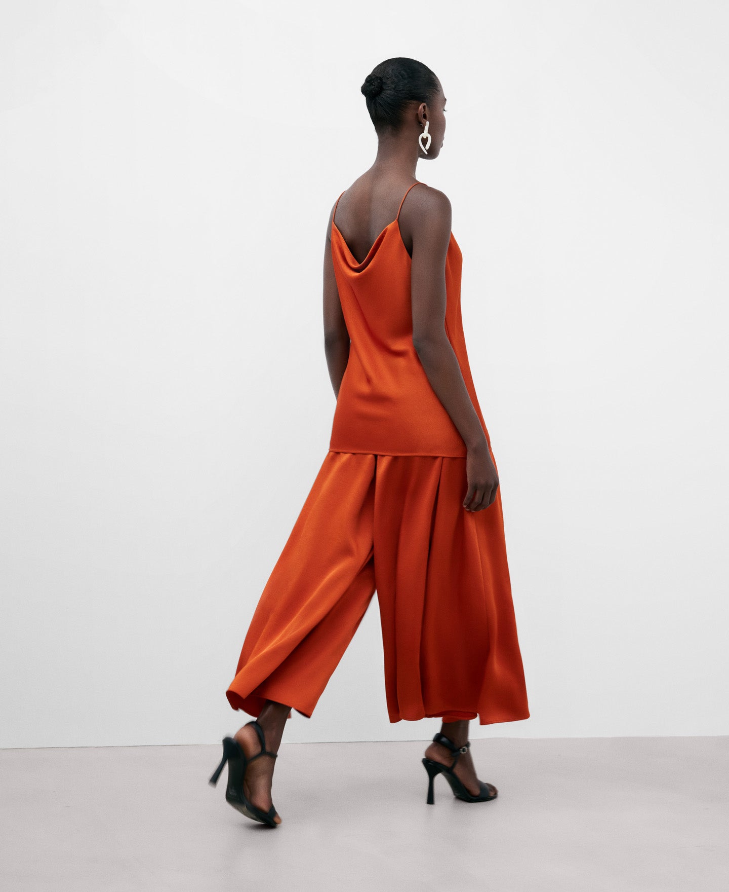 Dark Orange Long Trousers