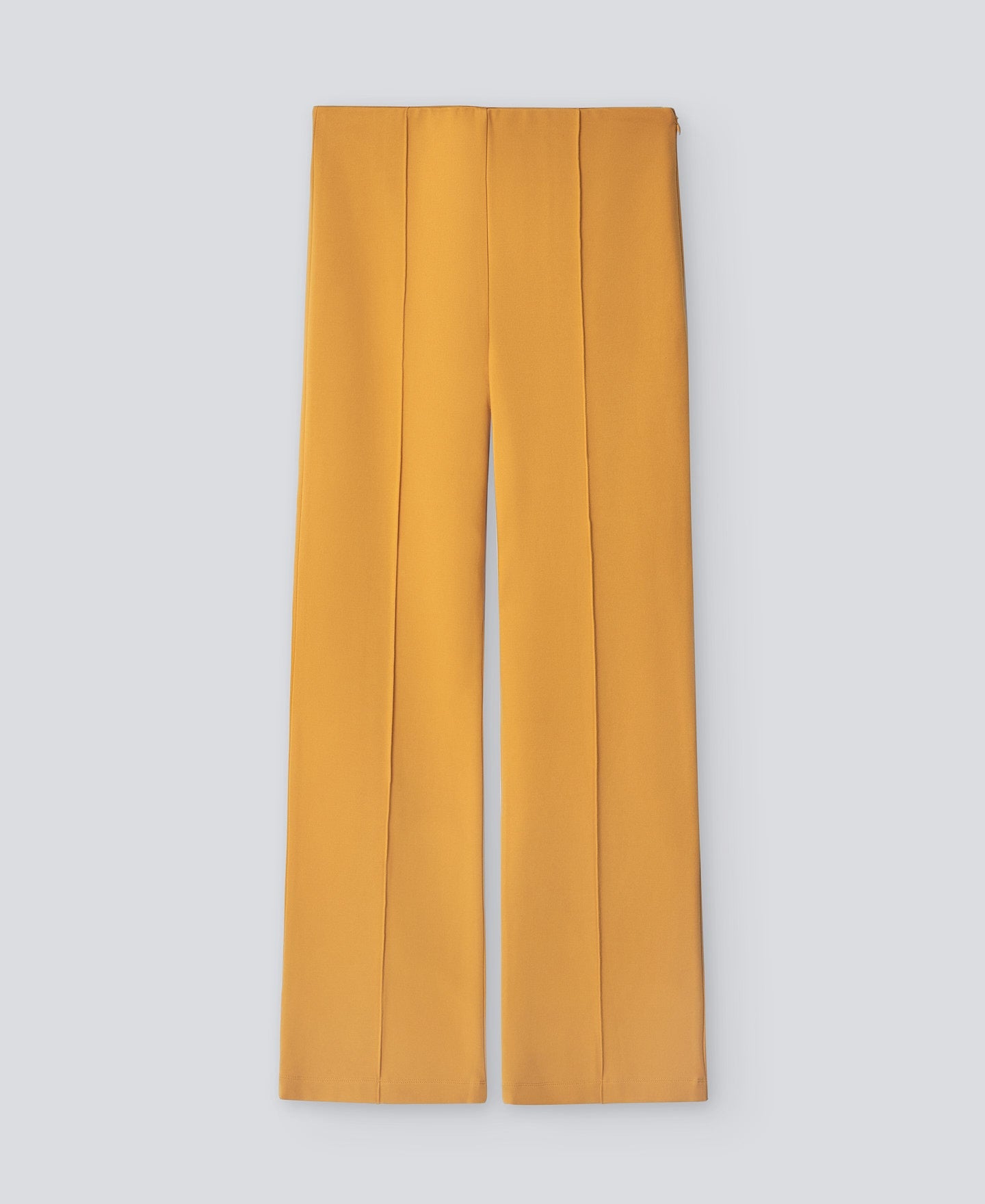 Orange Viscose Ankle Length Trousers