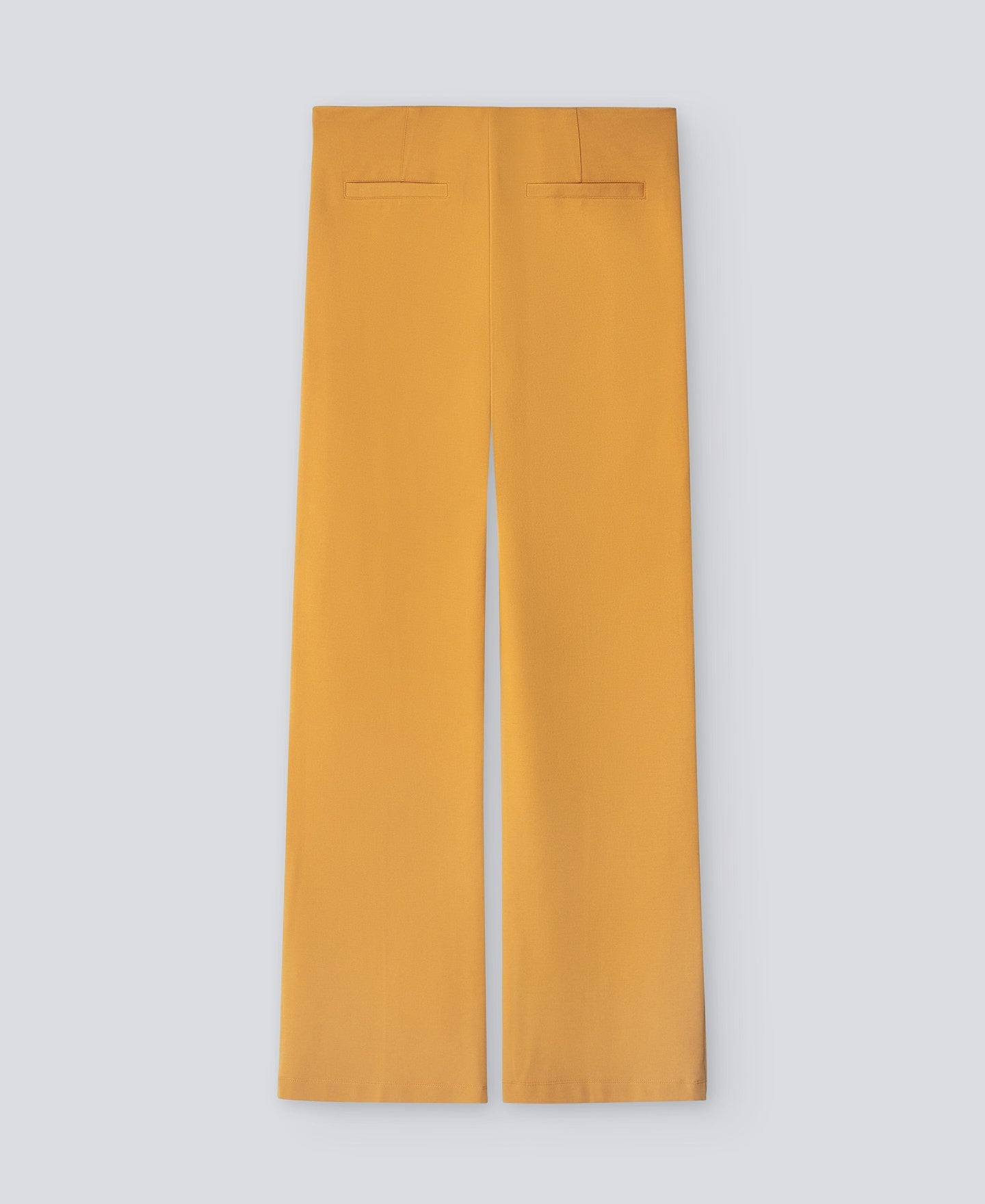 Orange Viscose Ankle Length Trousers