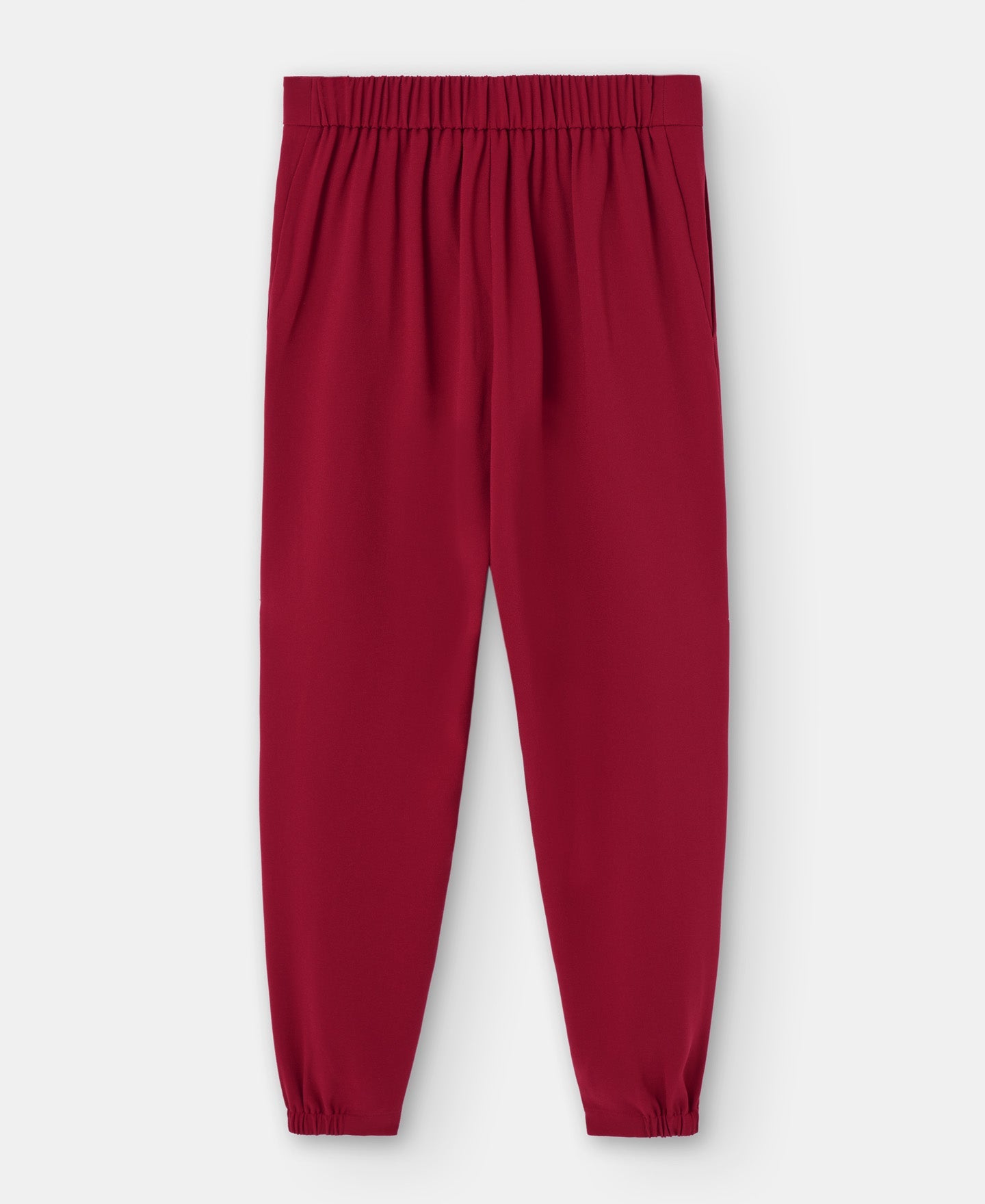 Red Recycled Polyester Jogger Trousers