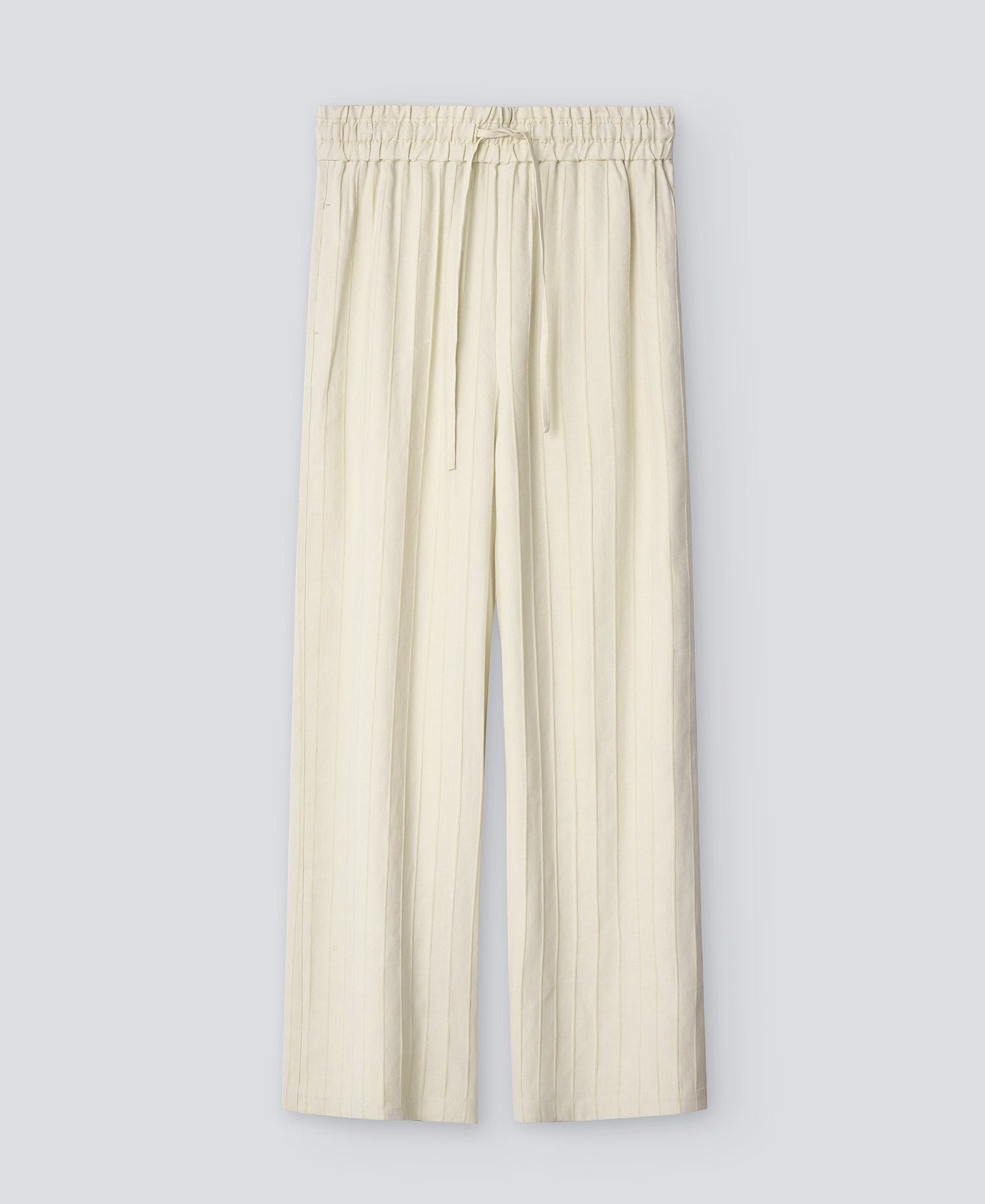 Light Cream Pyjama Striped Trousers