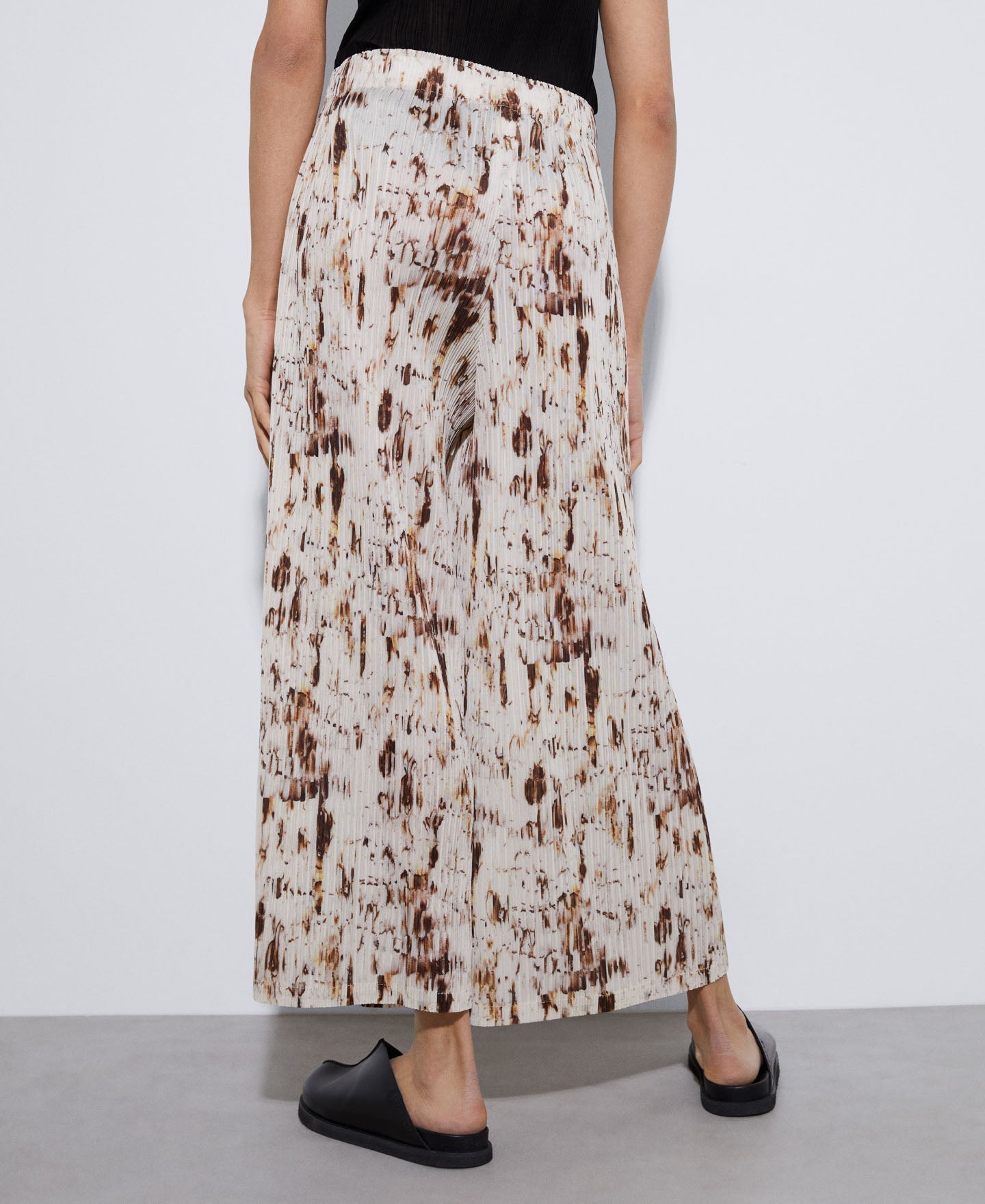 Animal Print Printed Crinkle Trousers