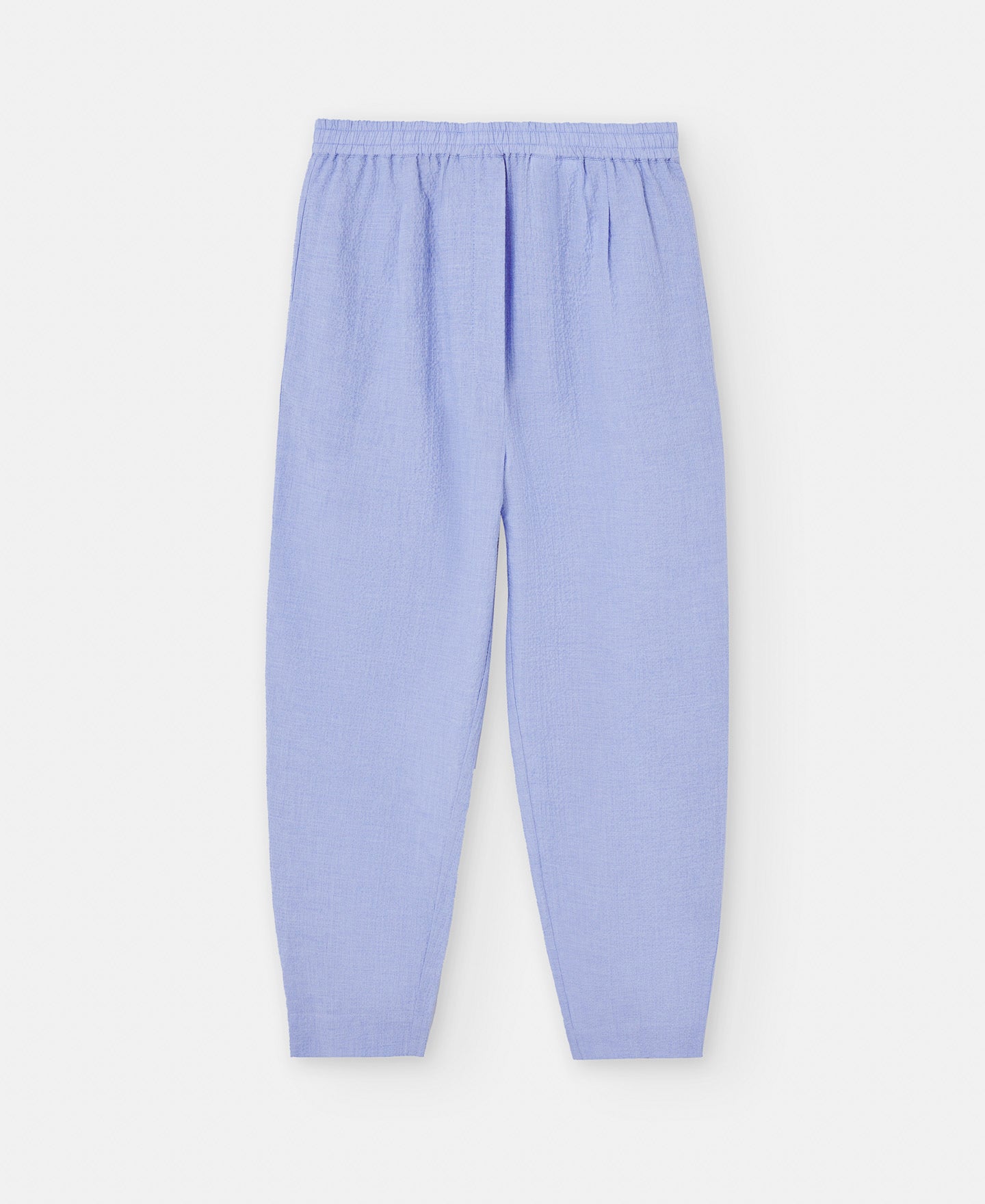 White/Blue Cotton Jogging Trousers