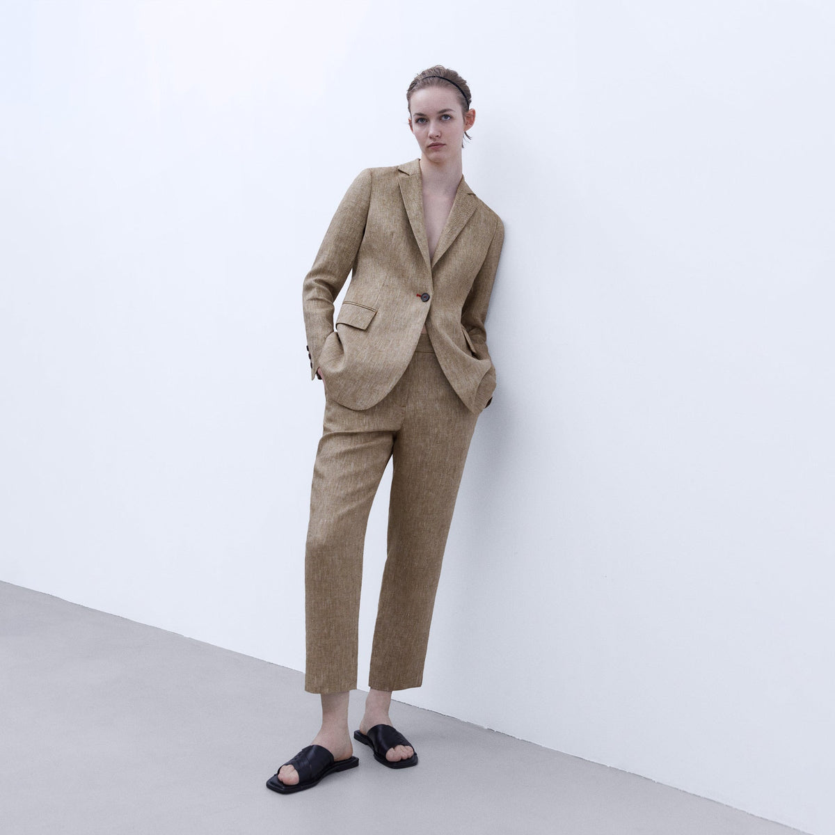 European Linen Stretch Trousers
